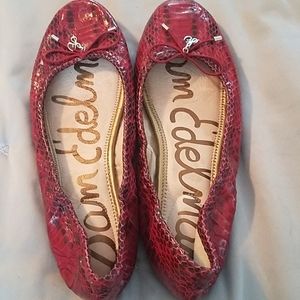 Sam Edelman red snake print